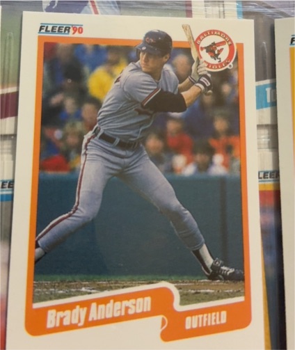 1990 Fleer #172 Brady Anderson — front