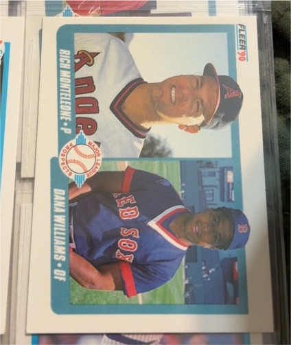 1990 Fleer #648 Rich Monteleone / Dana Williams — front