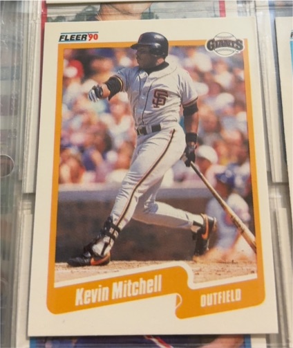 1990 Fleer #65 Kevin Mitchell — front