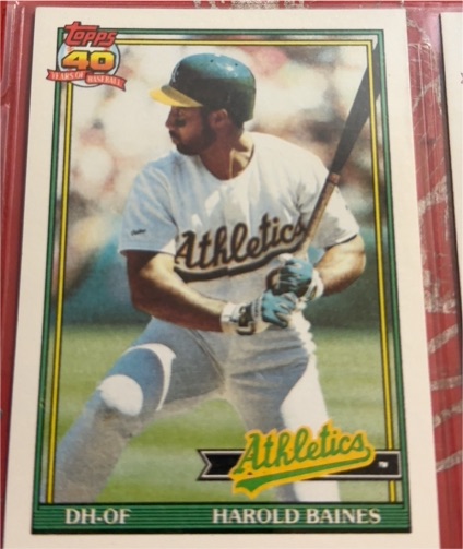 1991 Topps #166 Harold Baines — front