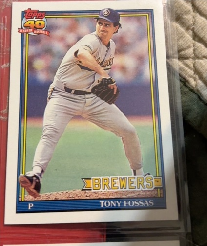 1991 Topps #747 Tony Fossas — front