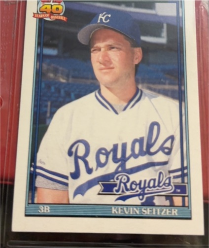 1991 Topps #695 Kevin Seitzer — front