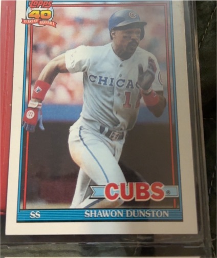 1991 Topps #765 Shawon Dunston — front