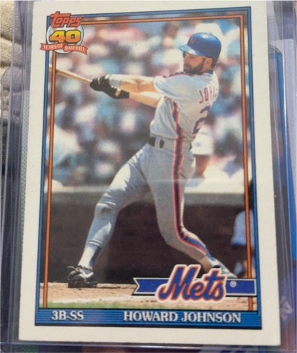 1991 Topps #470 Howard Johnson — front