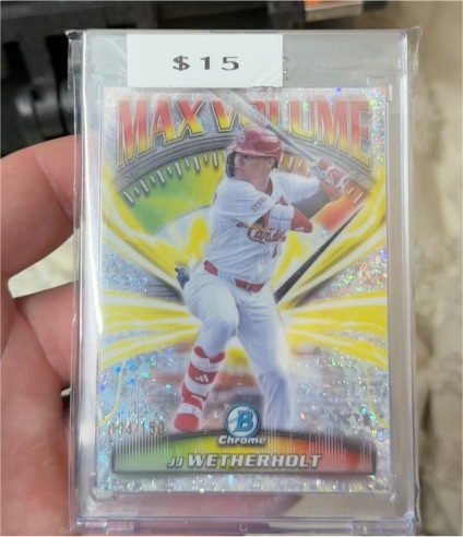 2025 Bowman Chrome Max Volume #MV-6 JJ Wetherholt — front