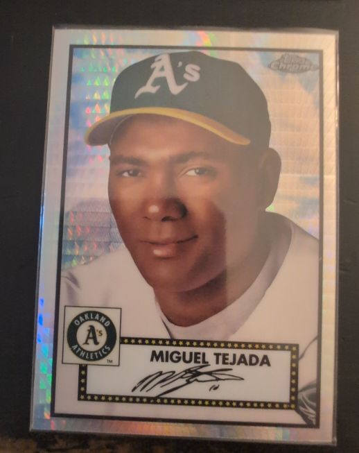 2021 Topps Chrome Platinum Anniversary #531 Miguel Tejada — front