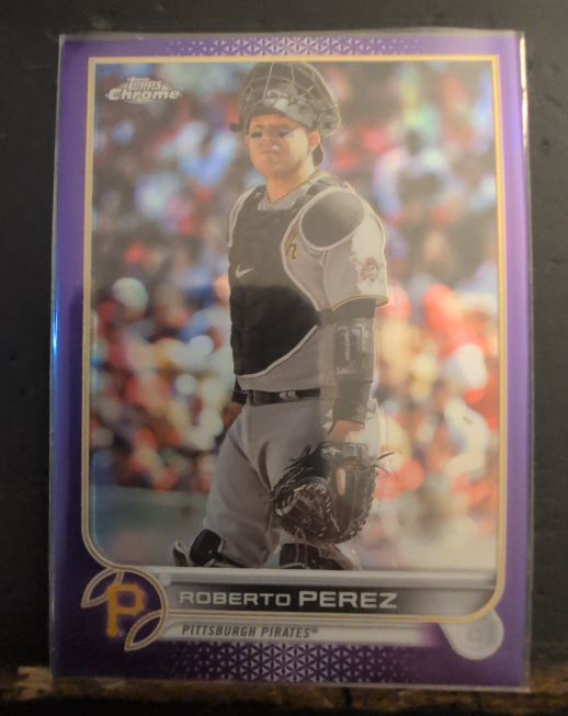 2022 Topps Chrome Update #USC58 Roberto Perez Purple Refractor — front