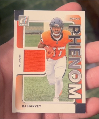 2025 Panini Donruss Rookie Phenom Jerseys #RPJ-RHY RJ Harvey — front