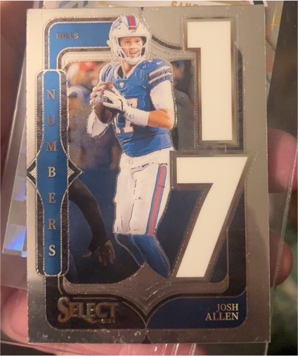 2024 Panini Select #10 Josh Allen Select Numbers — front