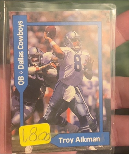 1990 Score #8 Troy Aikman — front