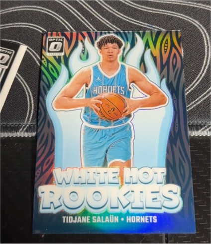 2024-25 Panini Donruss Optic #3 Tidjane Salaun White Hot Rookies — front