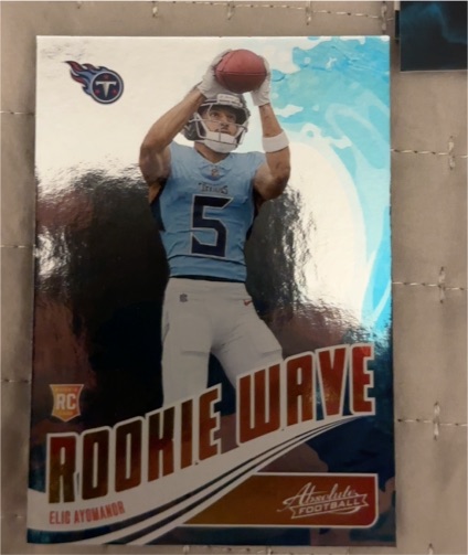 2025 Panini Absolute Rookie Wave #RW-EAR Elig Ayomanor — front