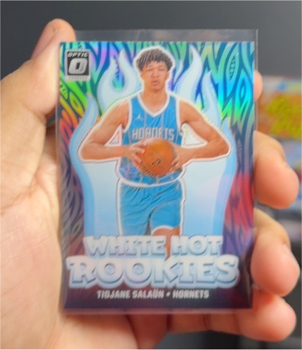 2024-25 Panini Donruss Optic #3 Tidjane Salaun White Hot Rookies — front