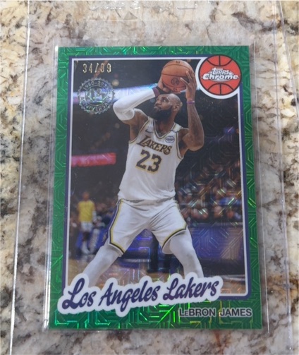 2025 Topps Chrome #TC-LJ LeBron James — front