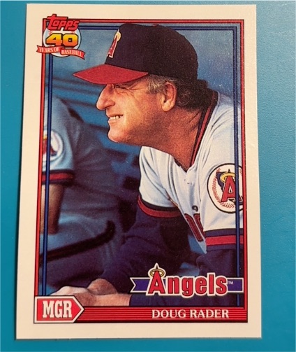 1991 Topps #231 Doug Rader — front