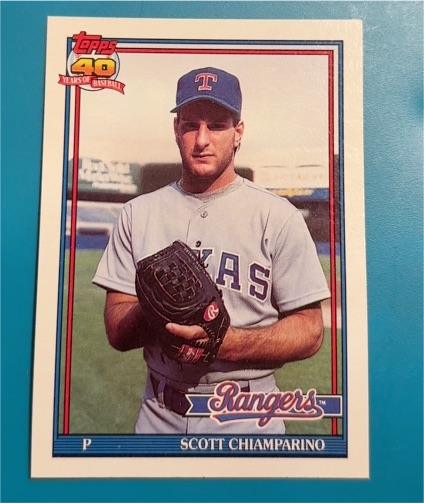 1991 Topps #676 Scott Chiamparino — front