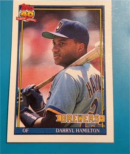 1991 Topps #781 Darryl Hamilton — front