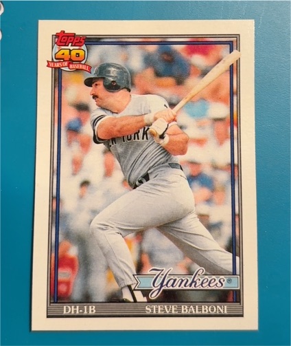 1991 Topps #511 Steve Balboni — front