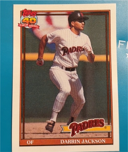 1991 Topps #373 Darrin Jackson — front