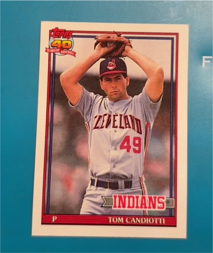 1991 Topps #624 Tom Candiotti — front