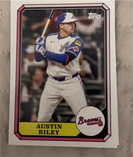 2025 Topps Archives #87BB-24 Austin Riley 1987 Boardwalk and Baseball — front