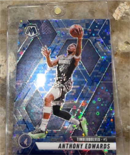 2020-21 Panini Mosaic #5 Anthony Edwards — front