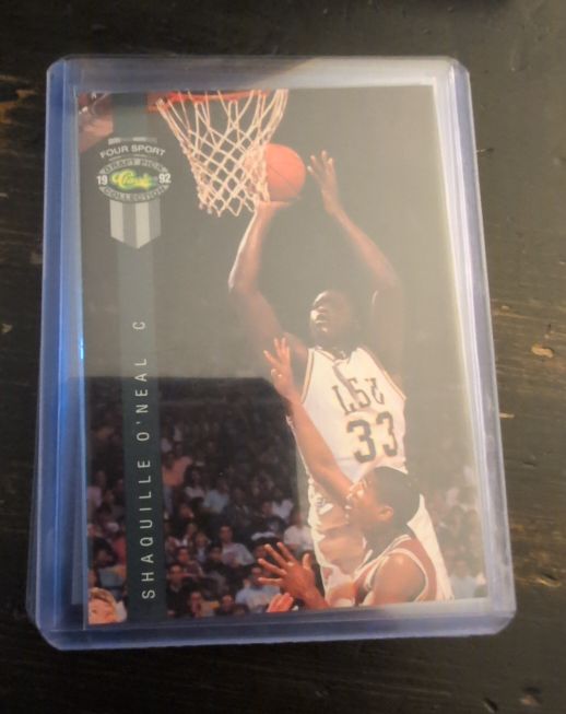 1992 Classic Four Sport #1 Shaquille O'Neal — front