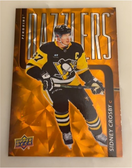 2025-26 Upper Deck Series 1 Dazzlers #DZ-19 Sidney Crosby — front