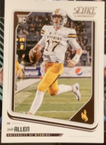 2018 Score #350 Josh Allen Rookie Card — front