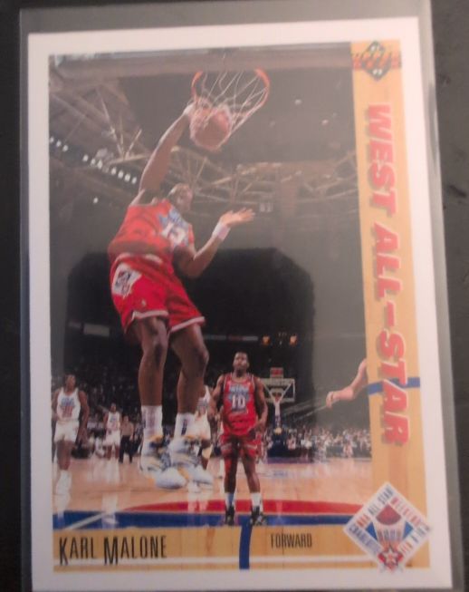 1991-92 Upper Deck #51b Karl Malone Utah Jazz — front