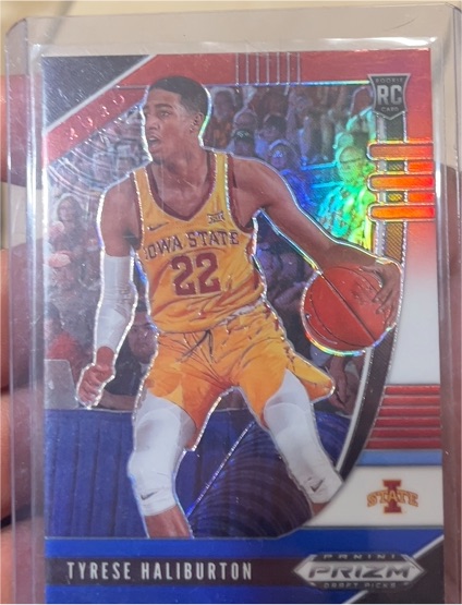 2020 Panini Prizm Draft Picks Collegiate #50 Tyrese Haliburton — front