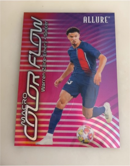 2025 Upper Deck Allure SE #CF4-21 Warren Zaire-Emery Macro Color Flow — front