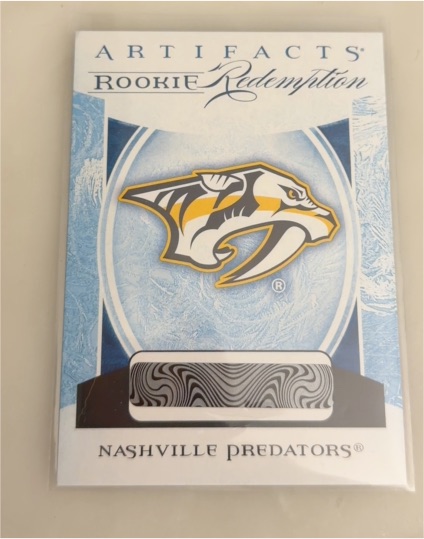 2022-23 Upper Deck Artifacts Rookie Redemption #RED217 Nashville Predators — front