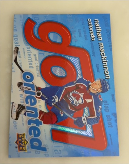2025-26 Upper Deck #GO-7 Nathan MacKinnon Goal Oriented — front