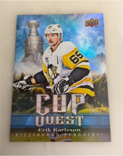 2025-26 Upper Deck Series 1 Cup Quest #CQ-5 Erik Karlsson — front