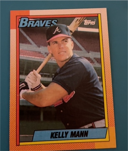 1990 Topps #744 Kelly Mann — front