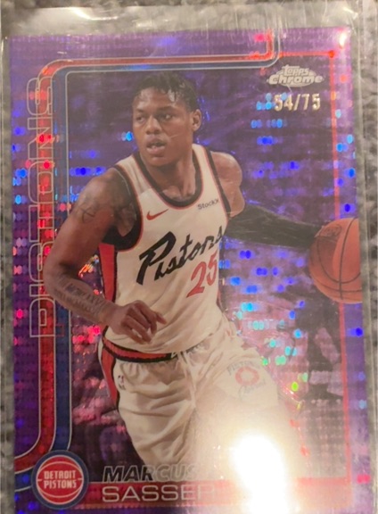 2025-26 Topps Chrome #35 Marcus Sasser — front
