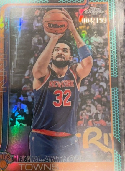 2025-26 Topps Chrome #179 Karl-Anthony Towns — front