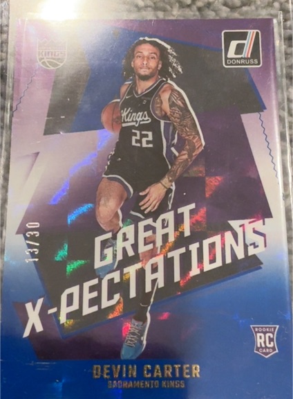 2024-25 Donruss #9 Devin Carter Great X-Pectations — front