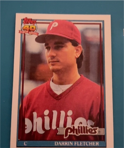 1991 Topps #9 Darrin Fletcher — front