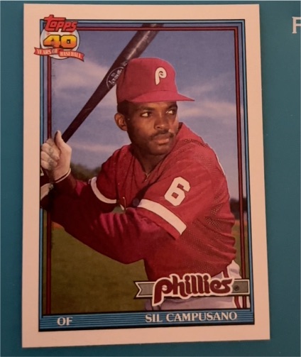 1991 Topps #618 Sil Campusano Philadelphia Phillies — front