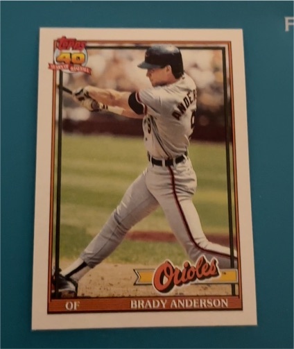 1991 Topps #97 Brady Anderson — front