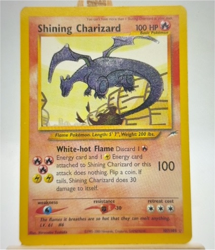 2002 Pokemon Neo Destiny #107 Shining Charizard — front