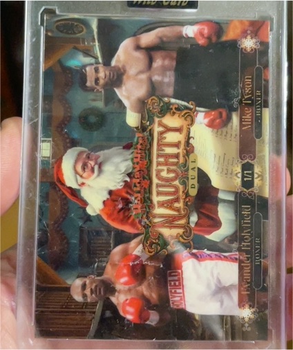 2025 Wild Card Holiday Hits Naughty Dual #HHDA-KKNJN Evander Holyfield Mike Tyson — front