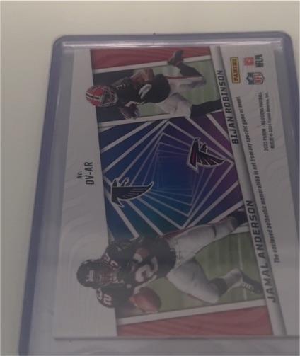 2001 Panini Jamal Anderson / Bijan Robinson #DW-AR Atlanta Falcons — front