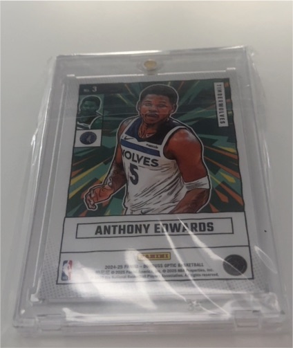 2024-25 Panini Select #3 Anthony Edwards — front