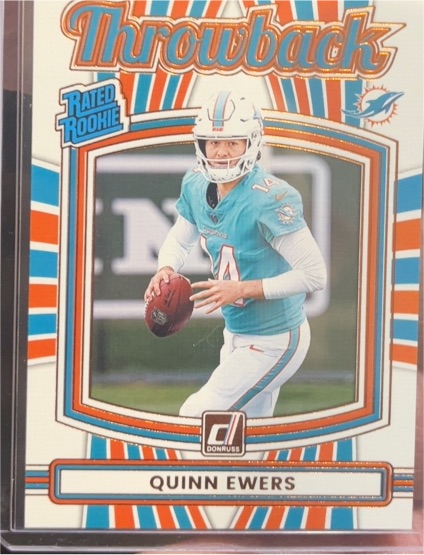 2025 Donruss #4 Quinn Ewers Rated Rookies Throwback — front