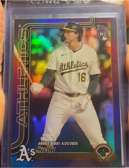 2025 Topps Update #US197 Nick Kurtz Rookie Debut — front