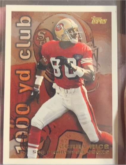 1995 Topps #3 Jerry Rice — front