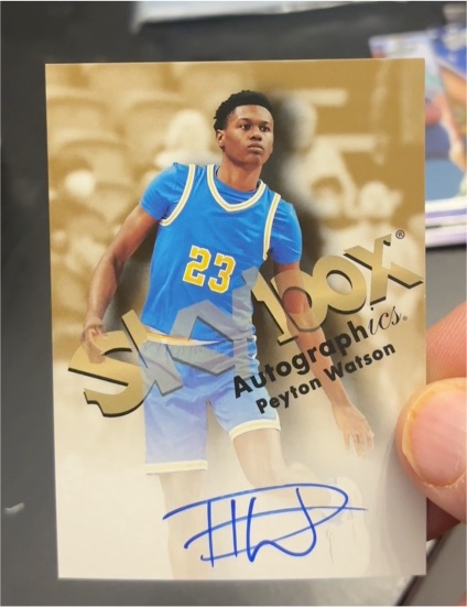 1998-99 Skybox Autographics Peyton Watson — front